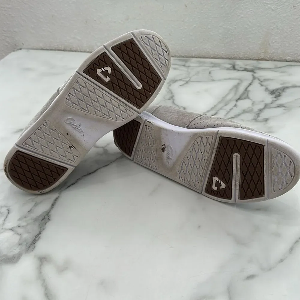 Travis Mathew Cuater Heather Gray Knit Suede‎ Sneaker